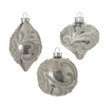 Melrose 4" Beaded Scroll Ornament  Assorted - Choose Style