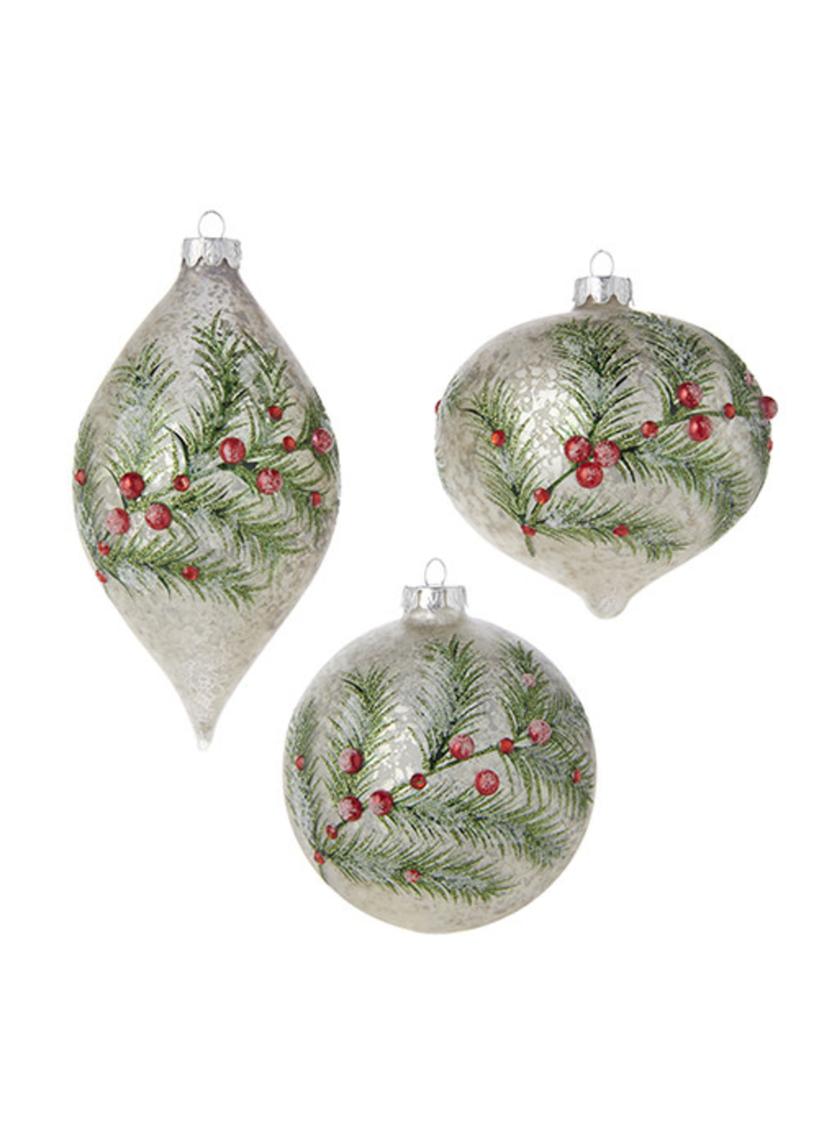 Melrose 4" Pine and Berry Ornament