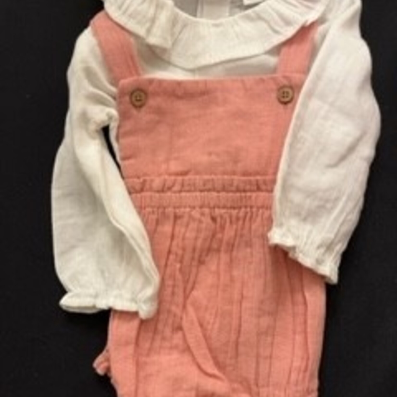 Pink  Gauze Overall 9-12 month