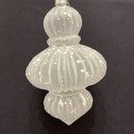 Sullivans Large Finial Frosted or Clear Finial Ornament