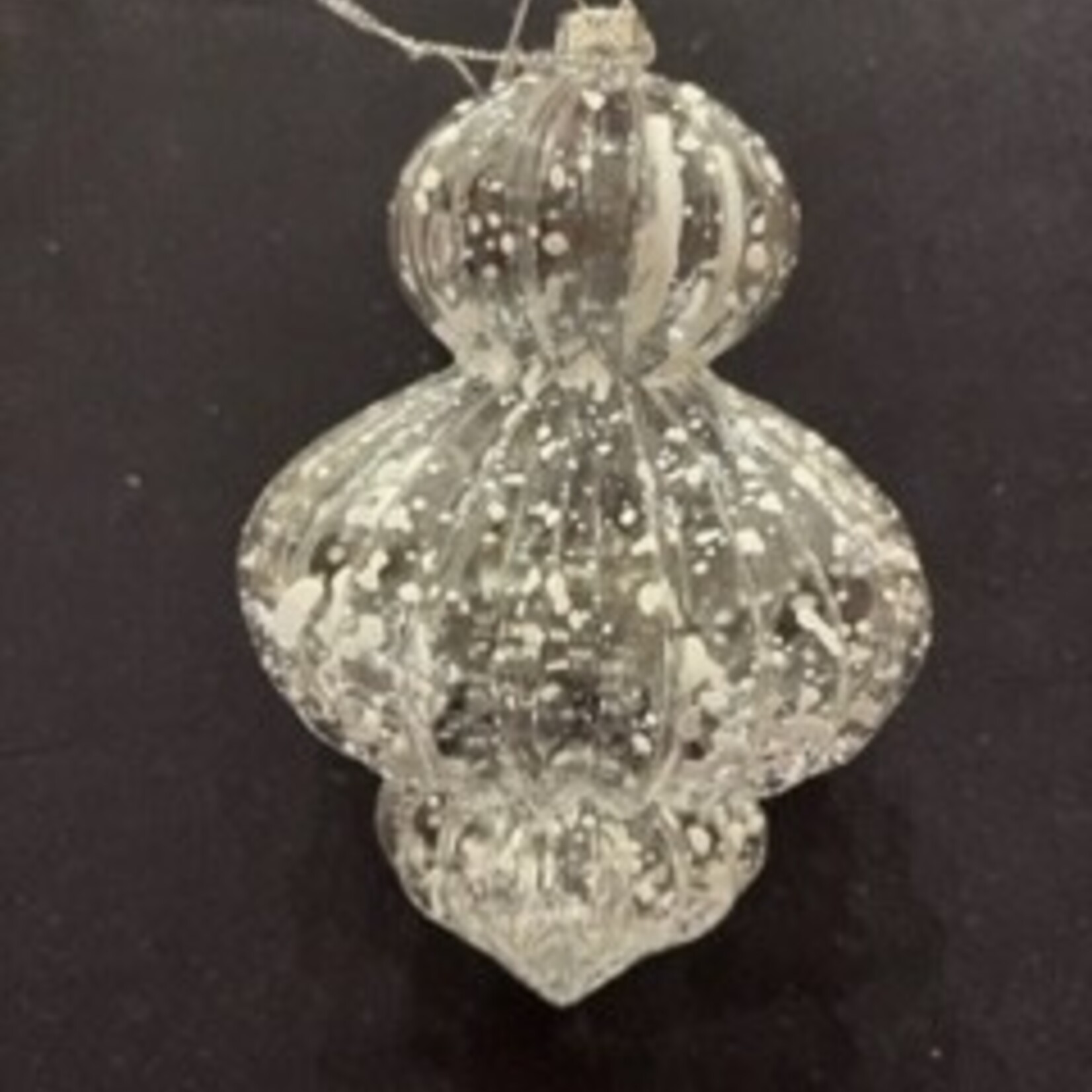 Sullivans Large Finial Frosted or Clear Finial Ornament