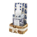 Mud Pie Ikat Indigo Soap Napkin Set