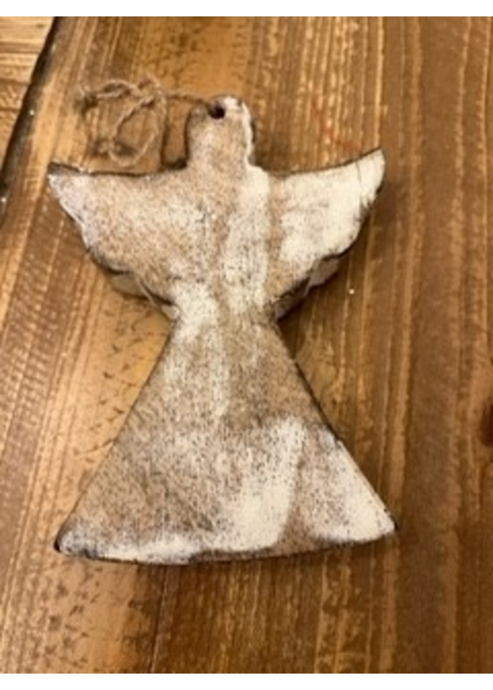 Melrose Wood Angel Ornament 5"