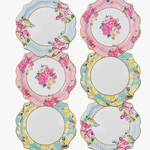 Talking Tables Floral Paper Plates Variety Pack of 4 styles