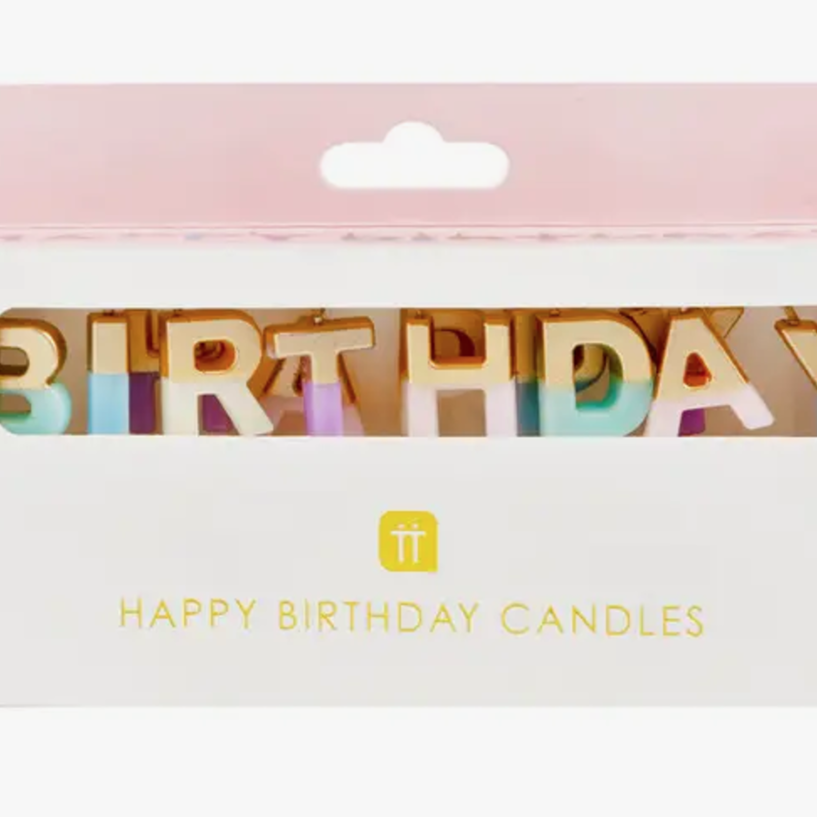 Talking Tables Pastel Color Happy Birthday CAndles