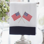 Crown Linen Designs American Flags Linen Towel