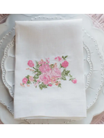 Crown Linen Designs Vintage Floral Tri-Fold Napkin