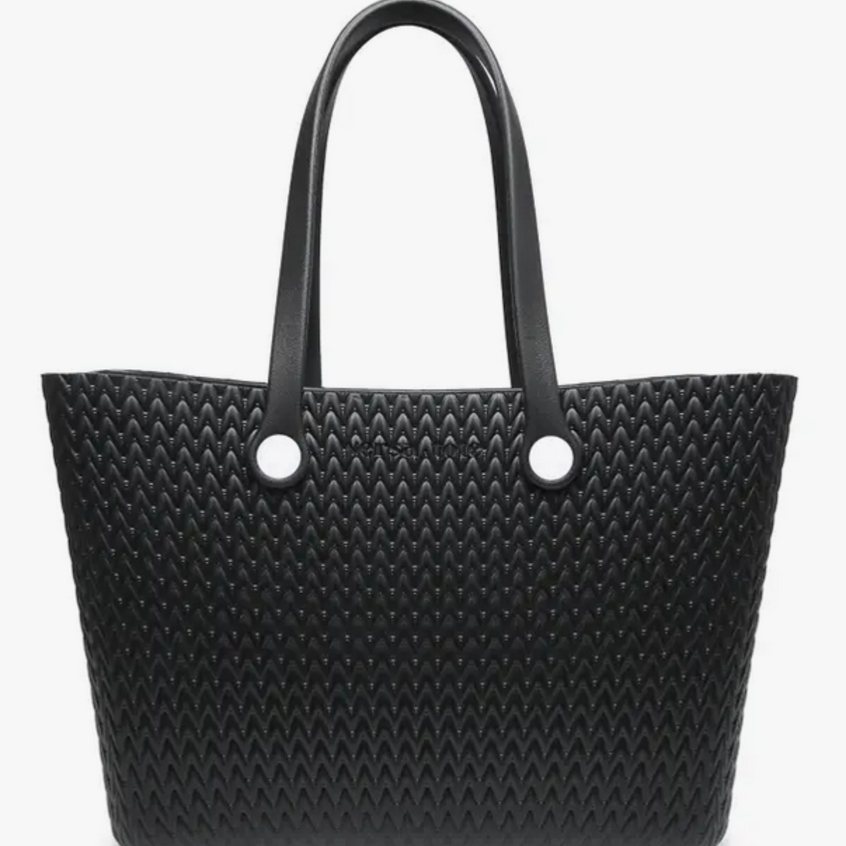 Jen & Company Carrie Textured Tote - Black