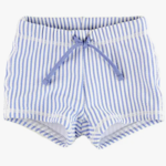 Ruffle Butts Periwinkle Blue Seersucker Swim Shorties