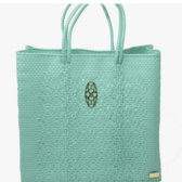 NEW LOLA\'S BAG women\'s small handmade woven backpack in aqua green Photoroom-20240429-  main image 2