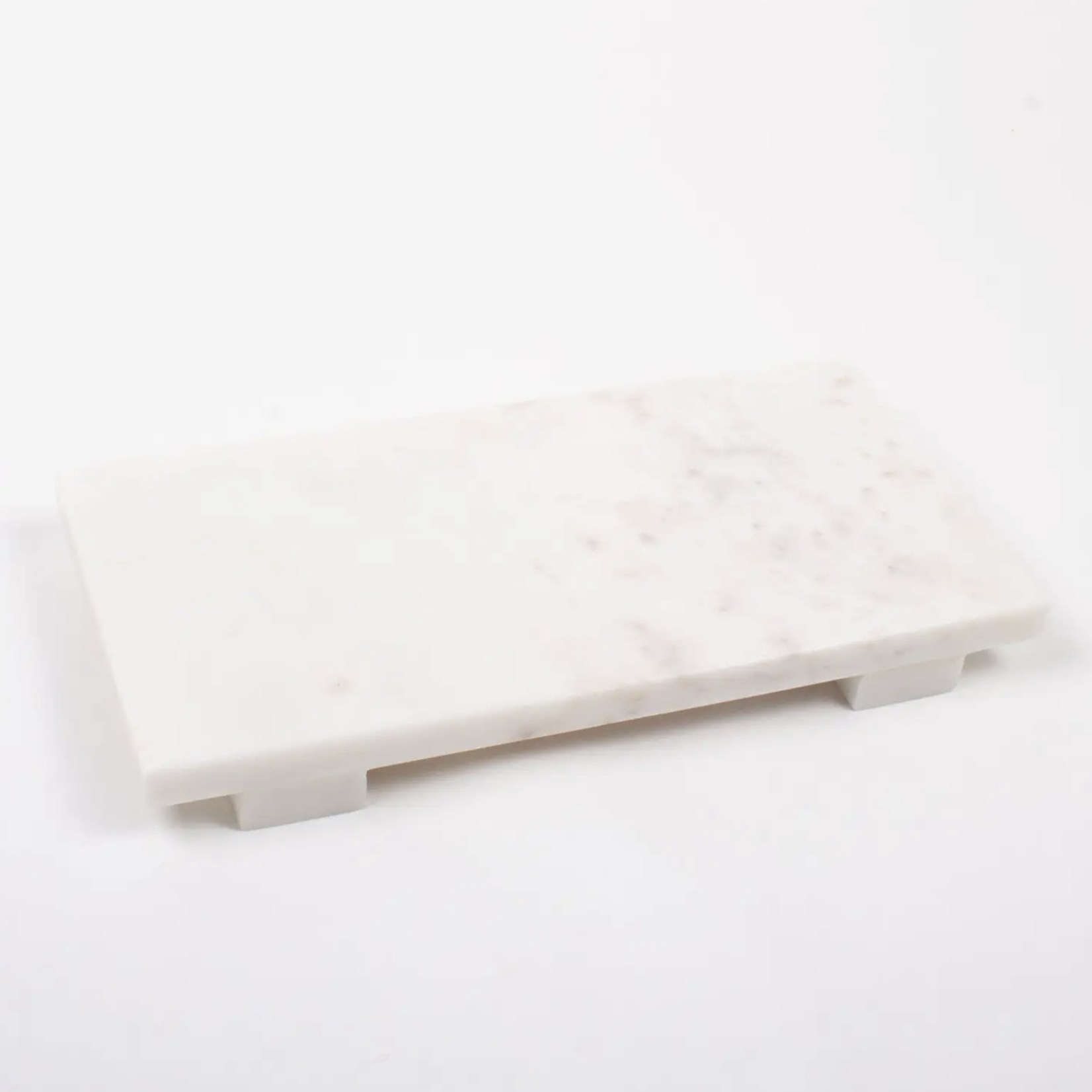 8 Oak Lane White Marble Cheese Board - Small 12"