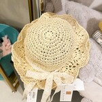 Boho + Babe Straw Sun Hat Baby/Toddler - Cream