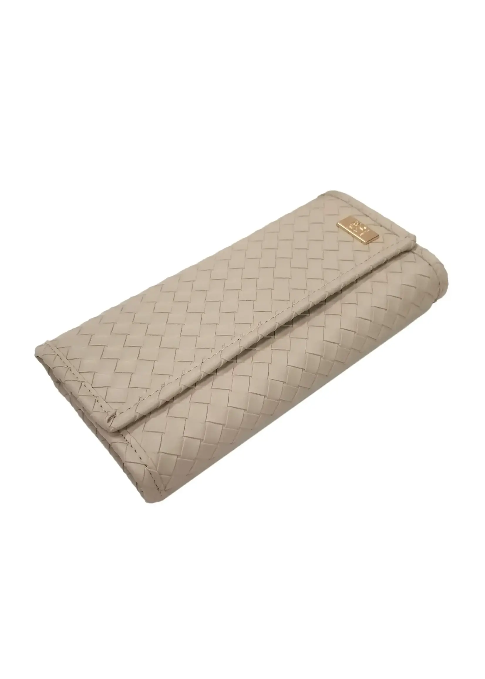 TRVL Luxe Jewelry Wallet - Woven Bisque