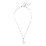 Susan Shaw Silver Cross Paperclip Chain