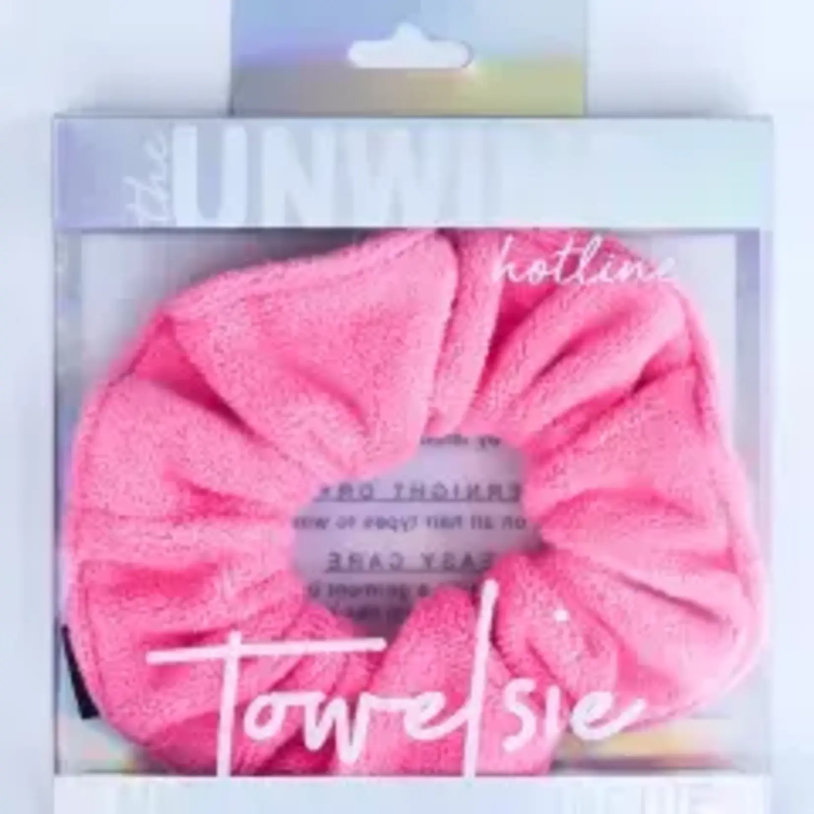 Shop Hotline Towelsie Microfiber Scrunchie Hot Pink