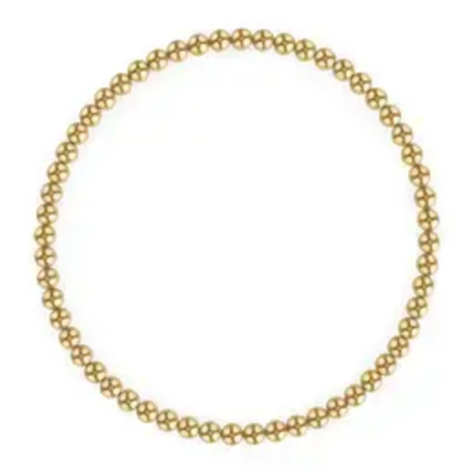 Kylar Mack 3MM Gold Ball Bracelet 6.5"