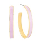 What's hot Peach Color Coated and Gold Hoop