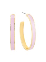 What's hot Peach Color Coated and Gold Hoop