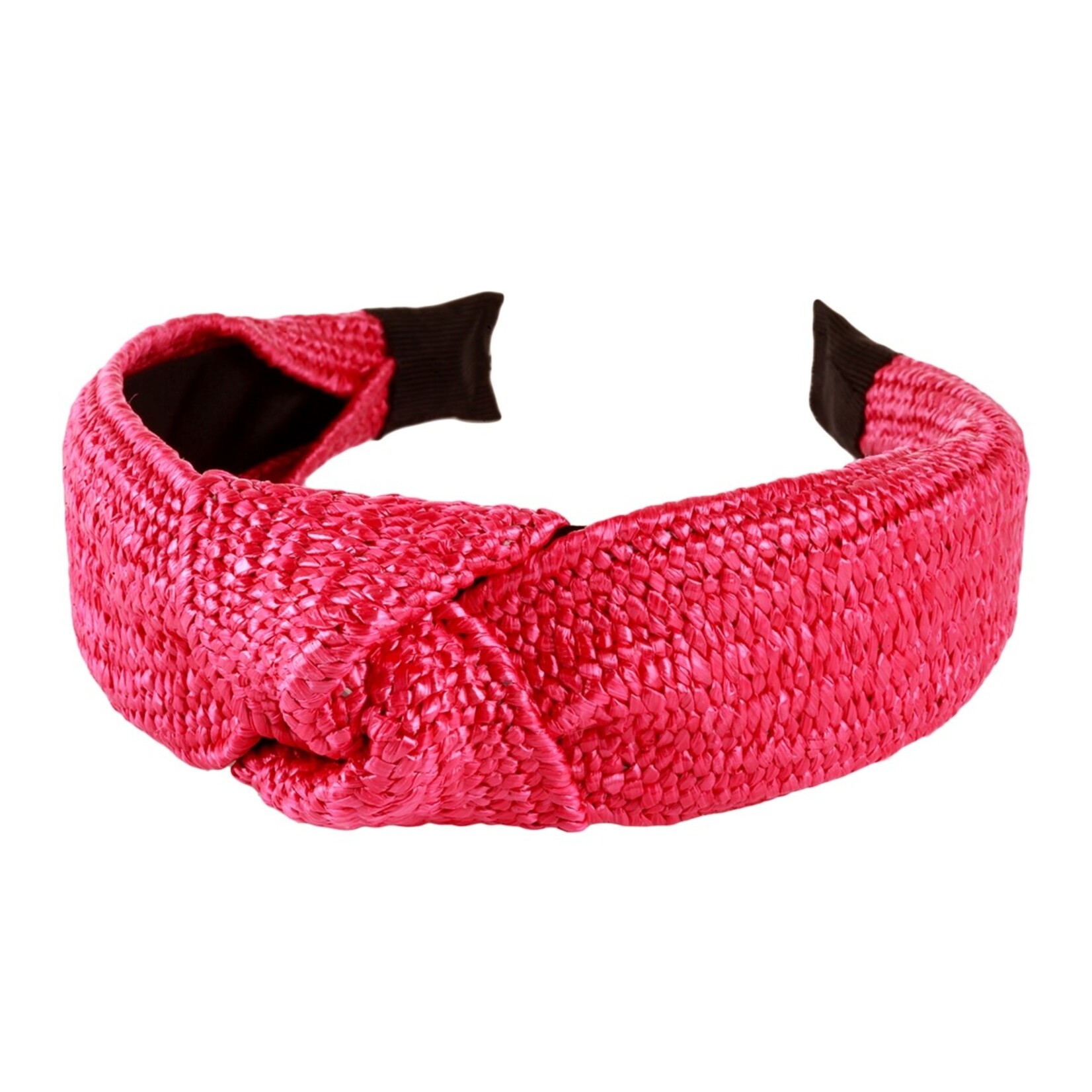 What's hot Hot Pink Rattan Braided Headband