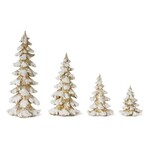 Melrose White and Gold Resin Tree 6.5 "H