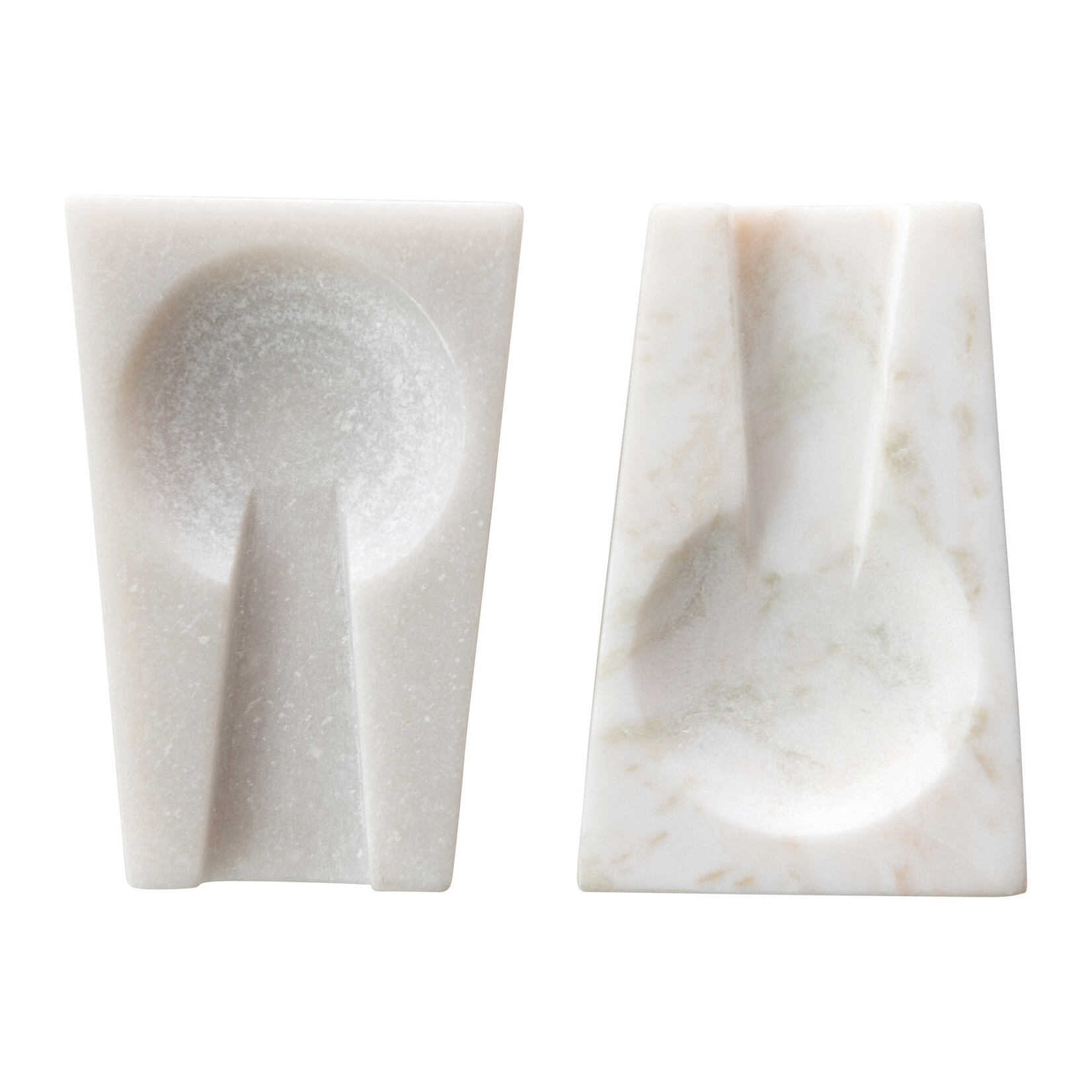 Creative Co-Op Marble Spoon Rest - White
