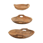 Creative Co-Op Teak Wood Bowl - Small