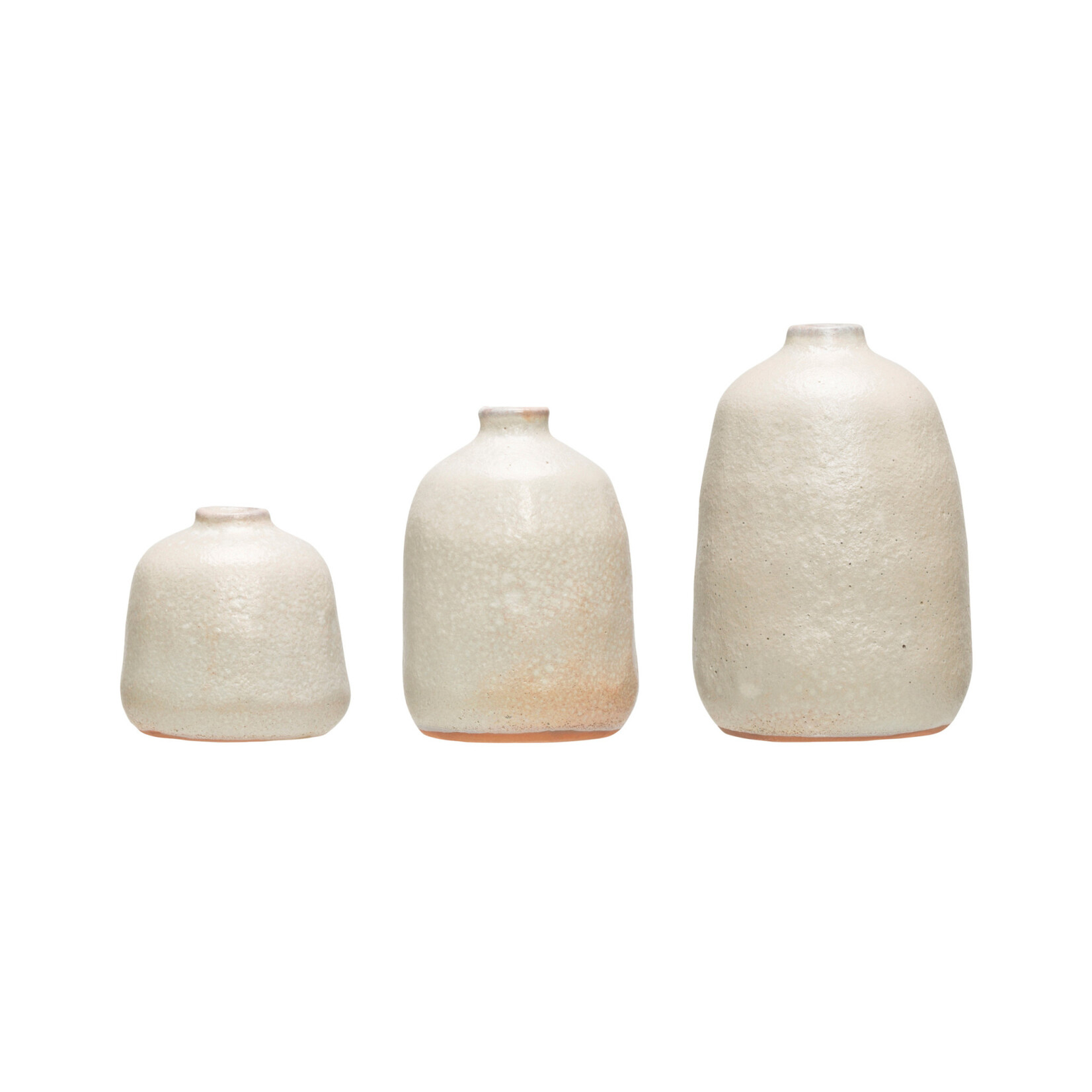 Creative Co-Op Terracotta Vases with Sand Finish - Large