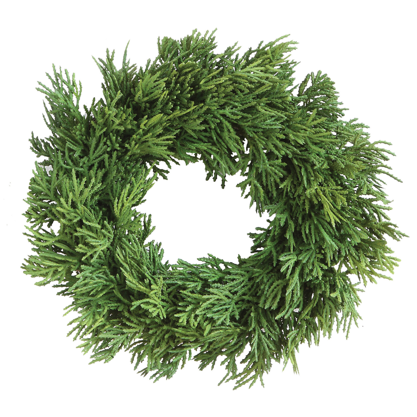 Creative Co-Op Faux Cedar Wreath 10"