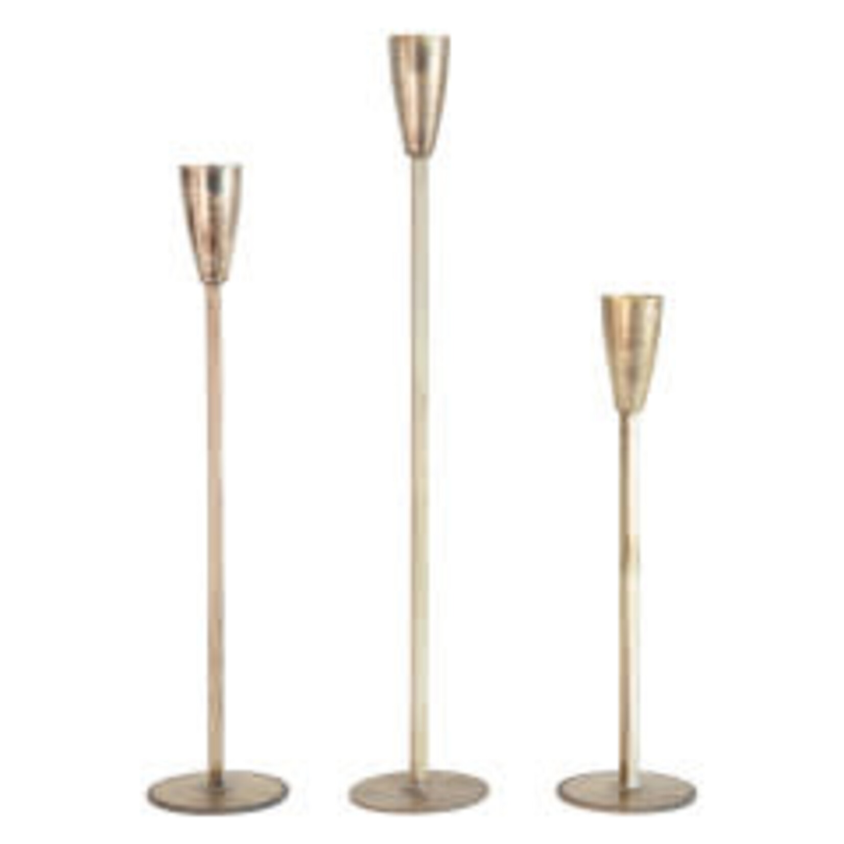 Creative Co-Op Metal Taper Holder with Antique Finish - Large