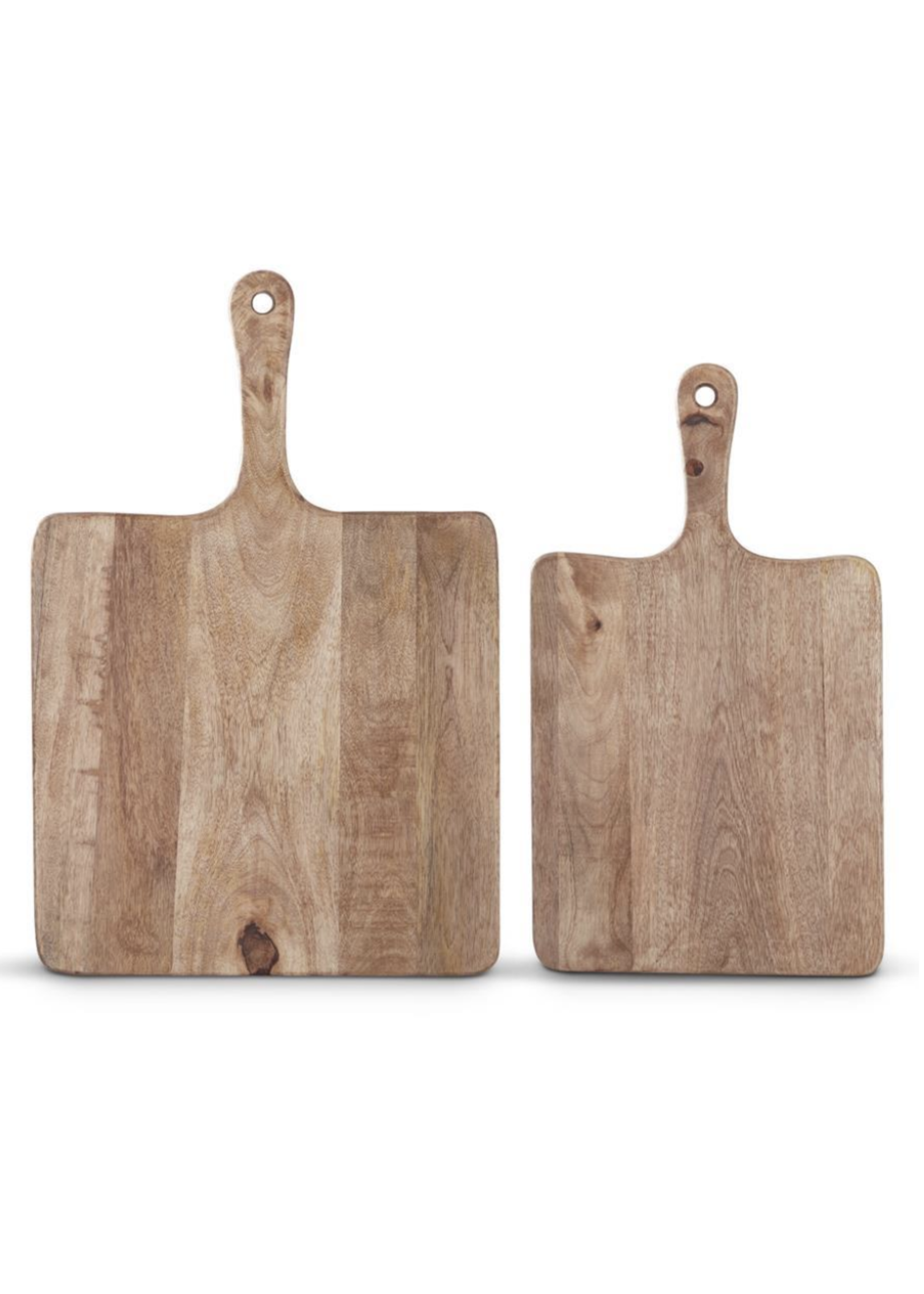 Small wood cutting board with handle