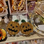 Metalic Pumpkin Earrings