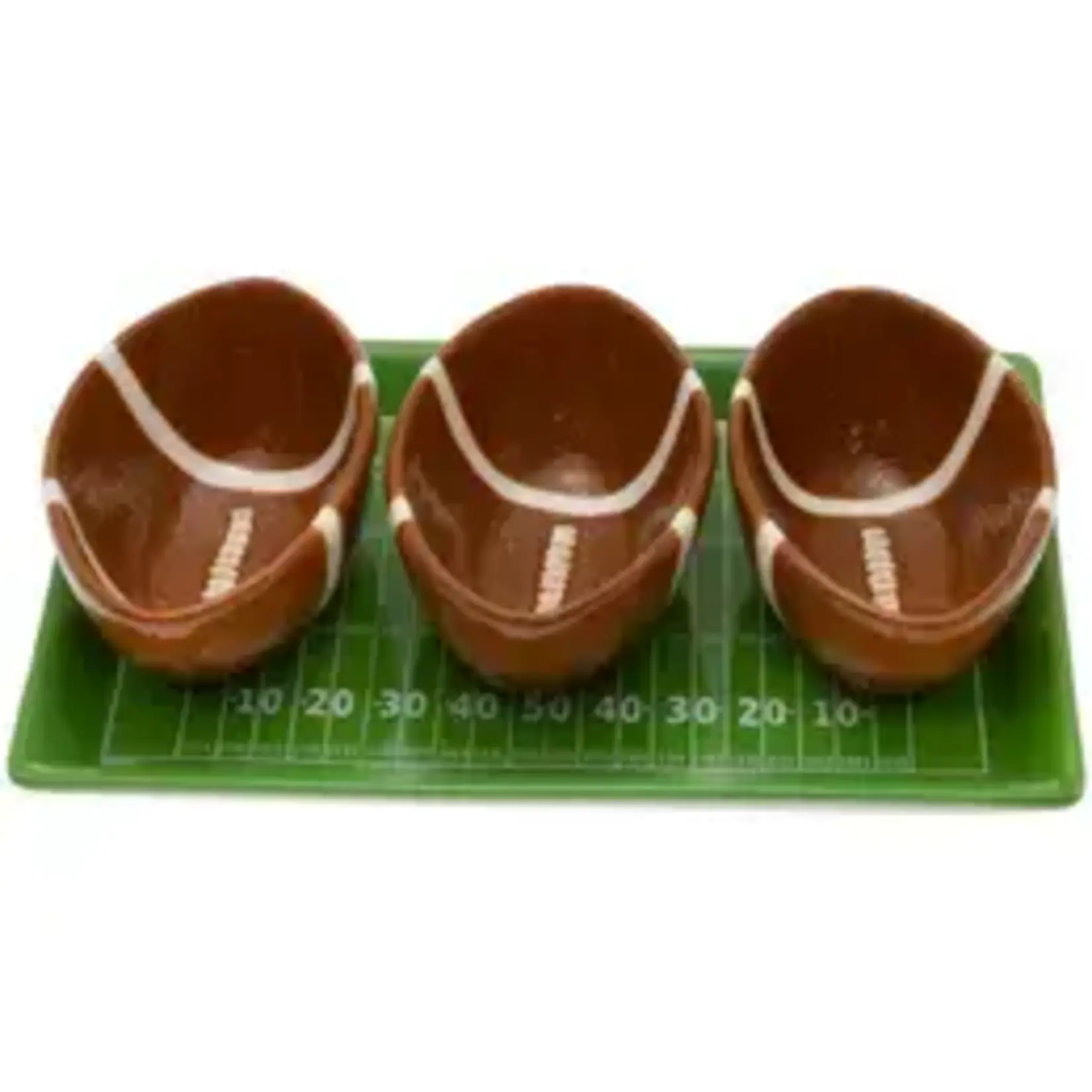 Boston International Import Football Fever Condiment Tray Set