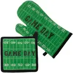 Boston International Import Football Fever Pot Holder & Oven Mitt Set