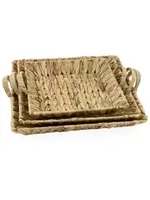 Boston International Import Woven Seagrass Basket Tray - Large