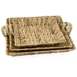 Boston International Import Woven Seagrass Basket Tray - Medium