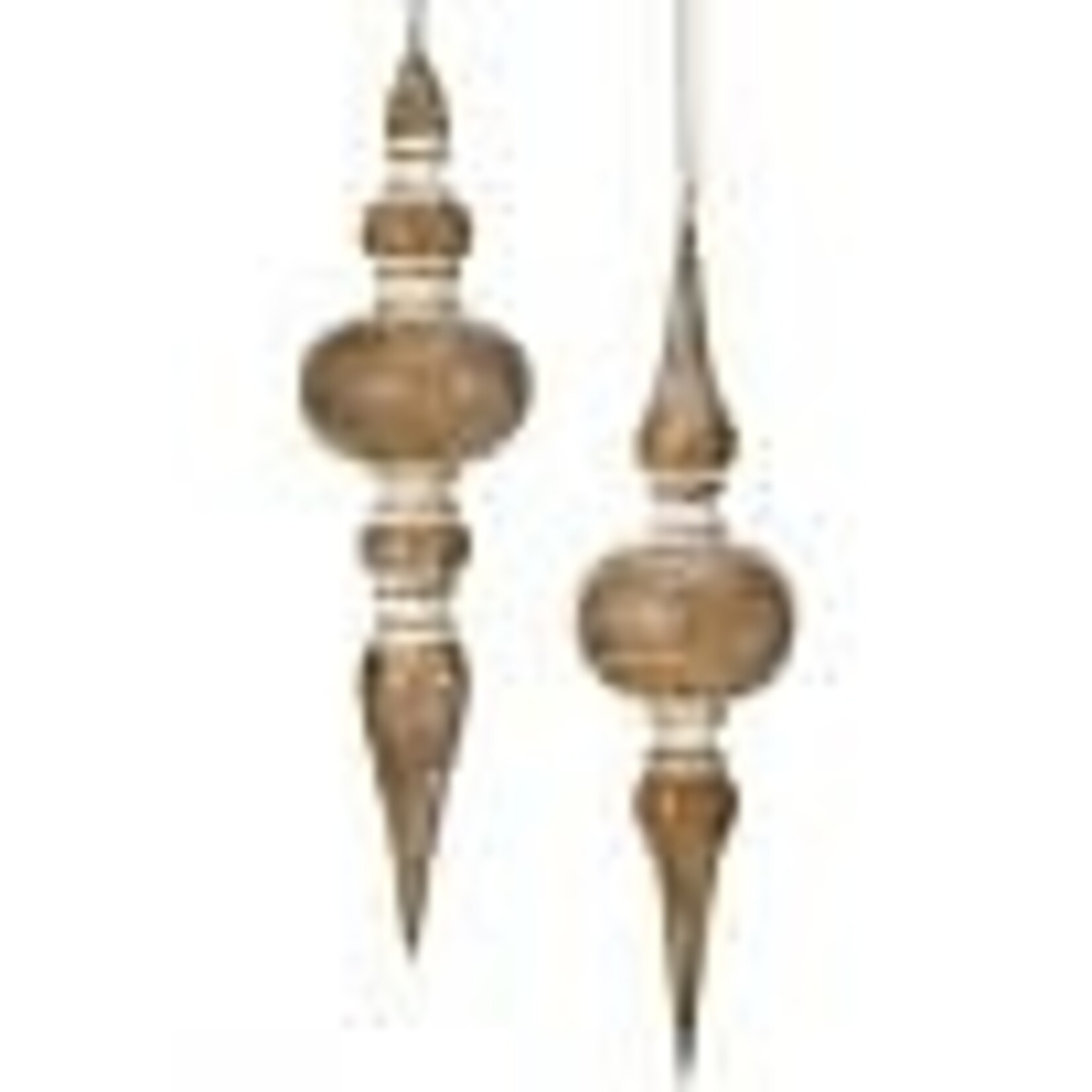 Regency 10.5" Resin Finial White Wash Ornament (choose stryle)