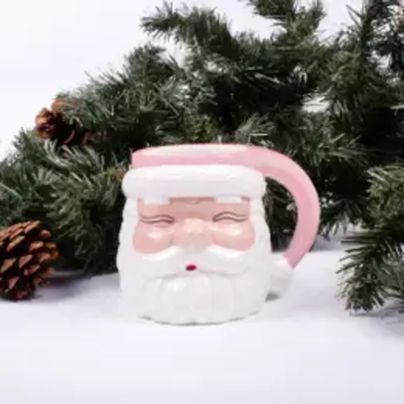 8 Oak Lane Pink Santa Mug