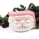 8 Oak Lane Pink Santa Punch Bowl & Ladle