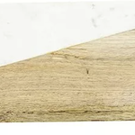 Creative Co-Op Marble & Mango Wood Board w Brass Feet