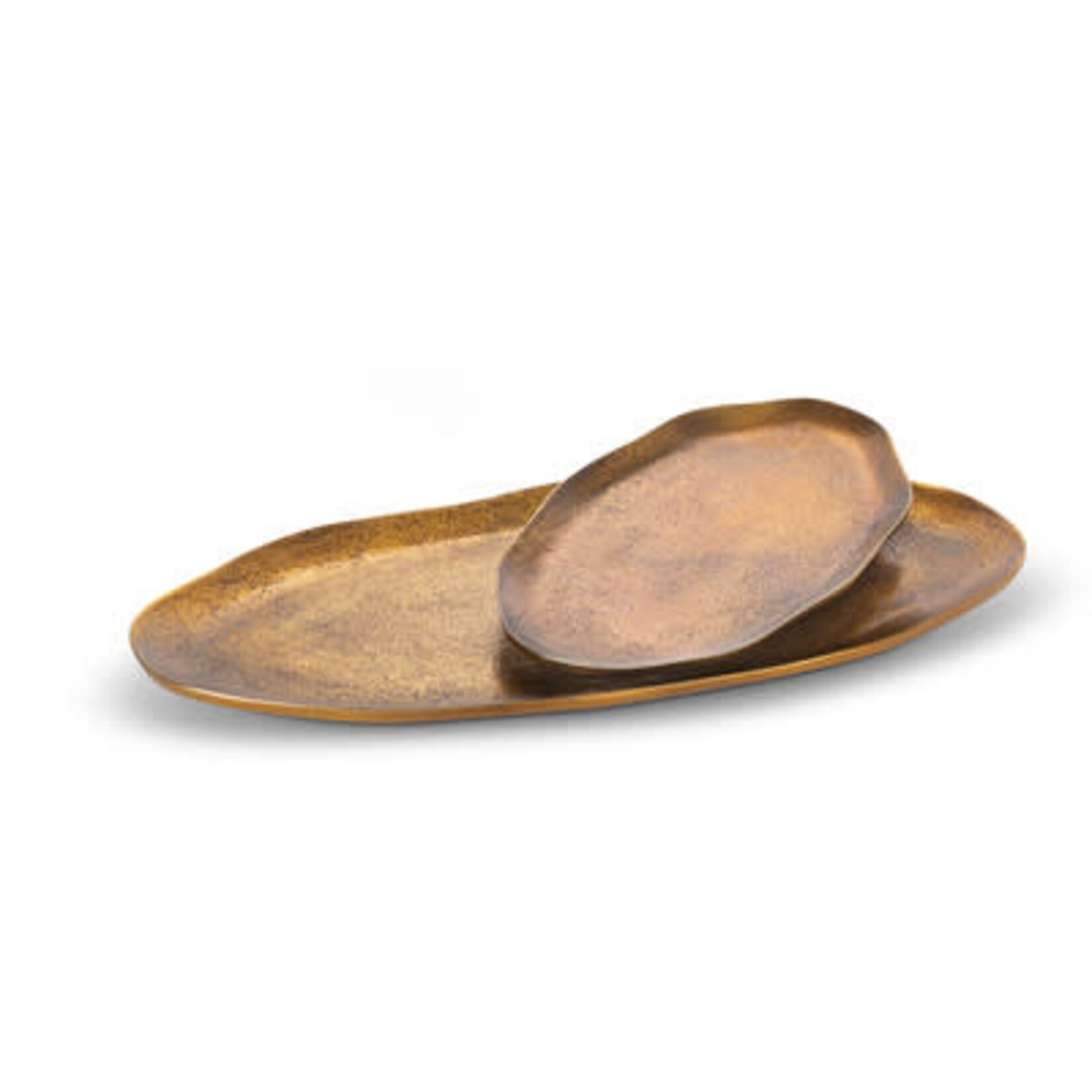 Park Hill Aluminum Bronze Oval Tray - Large