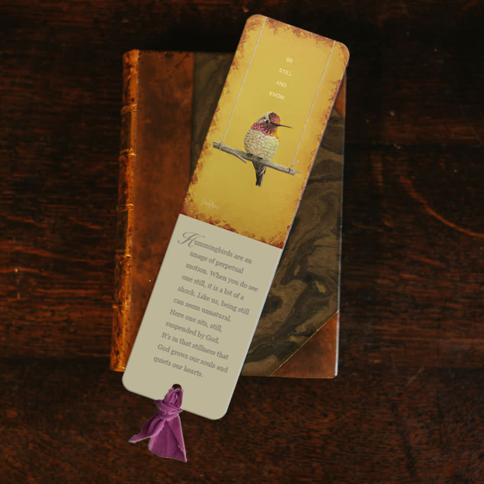 David Arms Be Still and Know (Yellow) Bookmark
