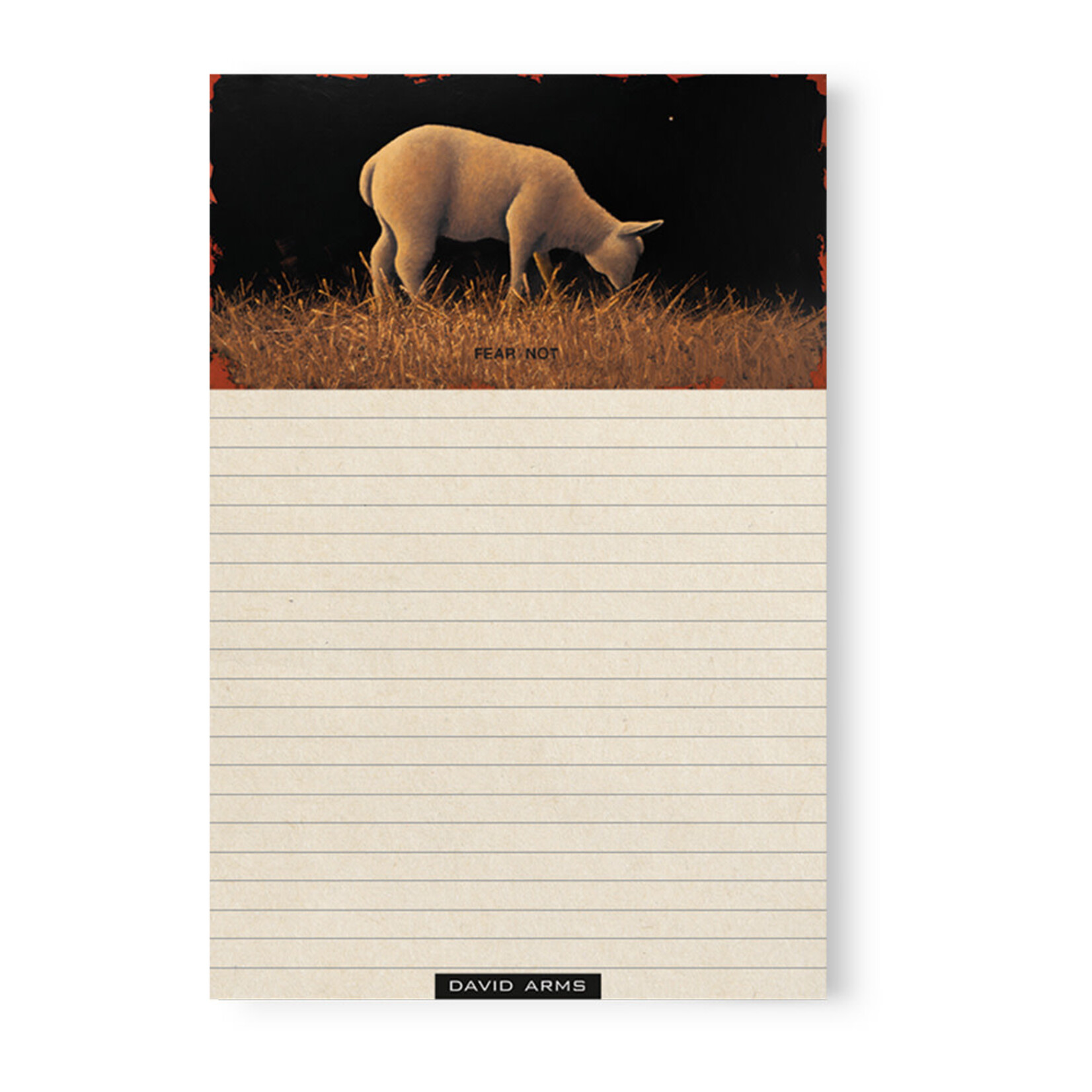 David Arms Never Alone Notepad