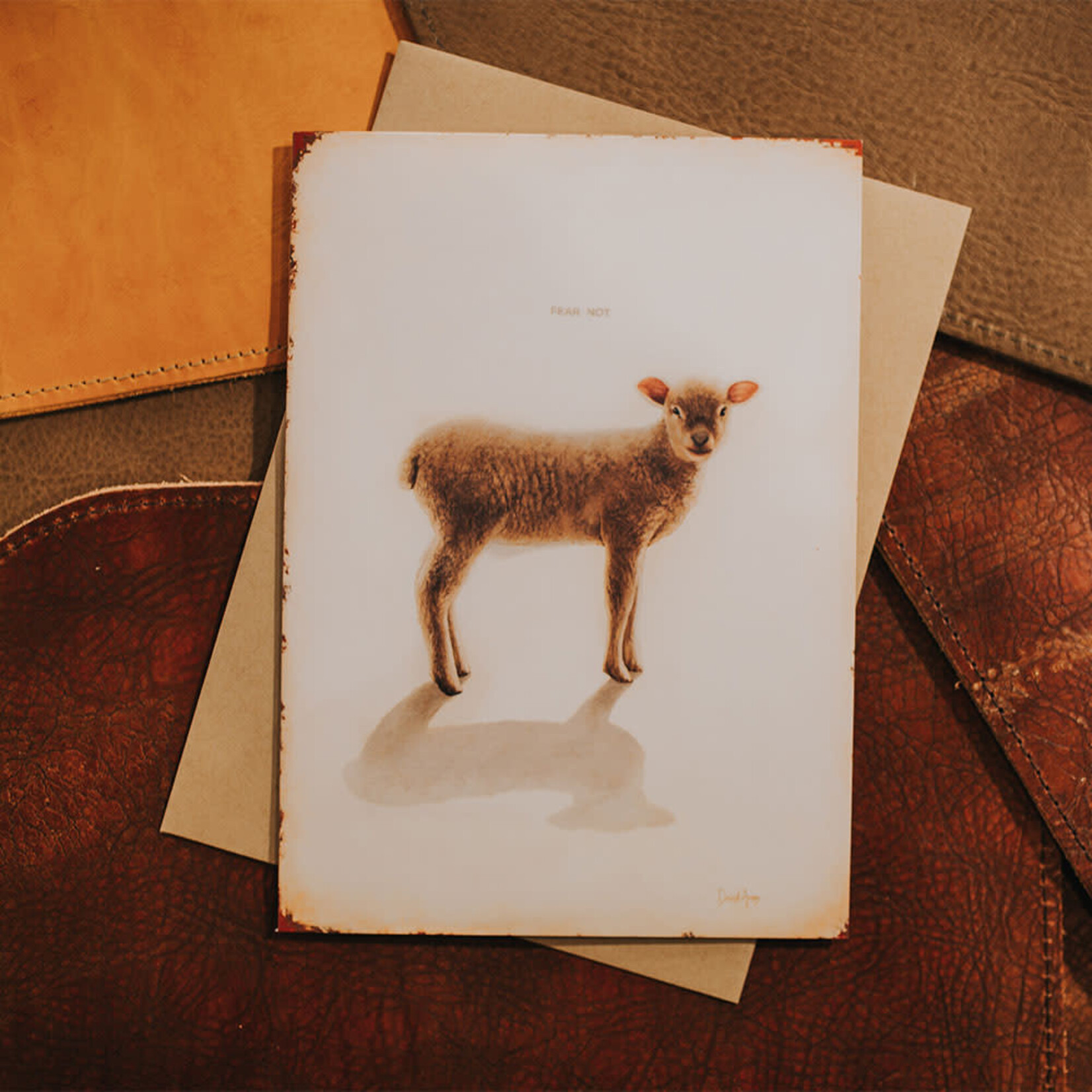 David Arms Fear Note (Lamb) Notecard Single