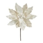 Melrose White Poinsettia Stem 30"