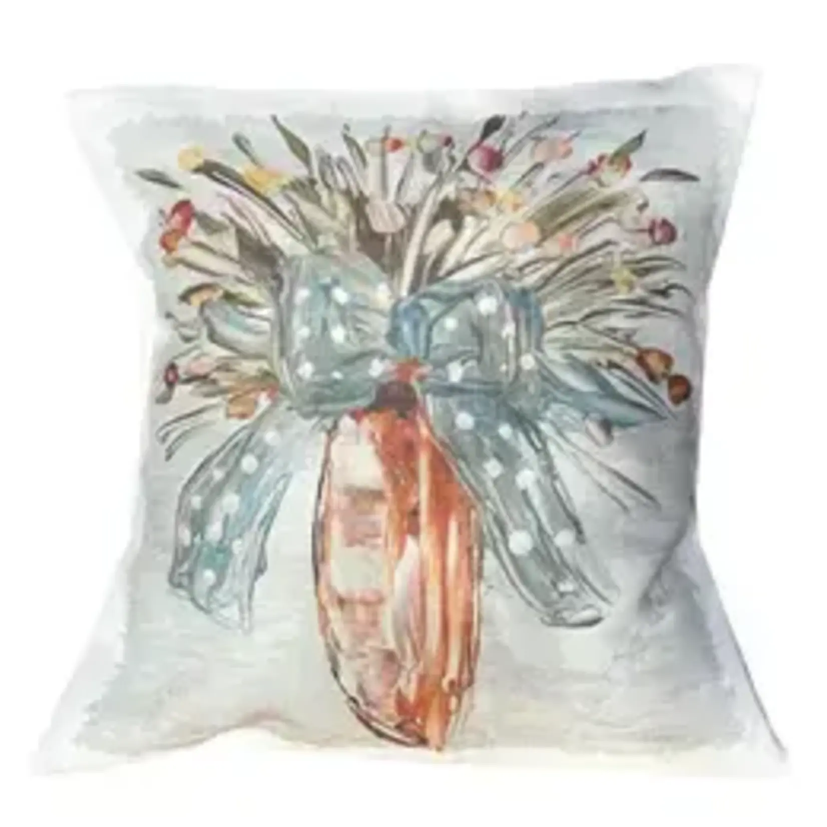 Southern Cotton MIll GA Carrot Floral PIllow
