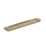 Zodax Rectangular Aluminum Tray - Dark Gold - Medium