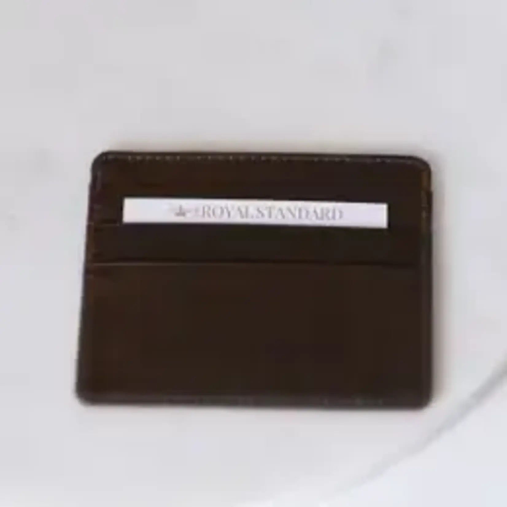 The Royal Standard Leather Slim Wallet Dark Brown 3.5 x 4