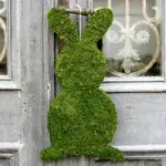 The Royal Standard Moss Bunny Decor Green 11 x 20