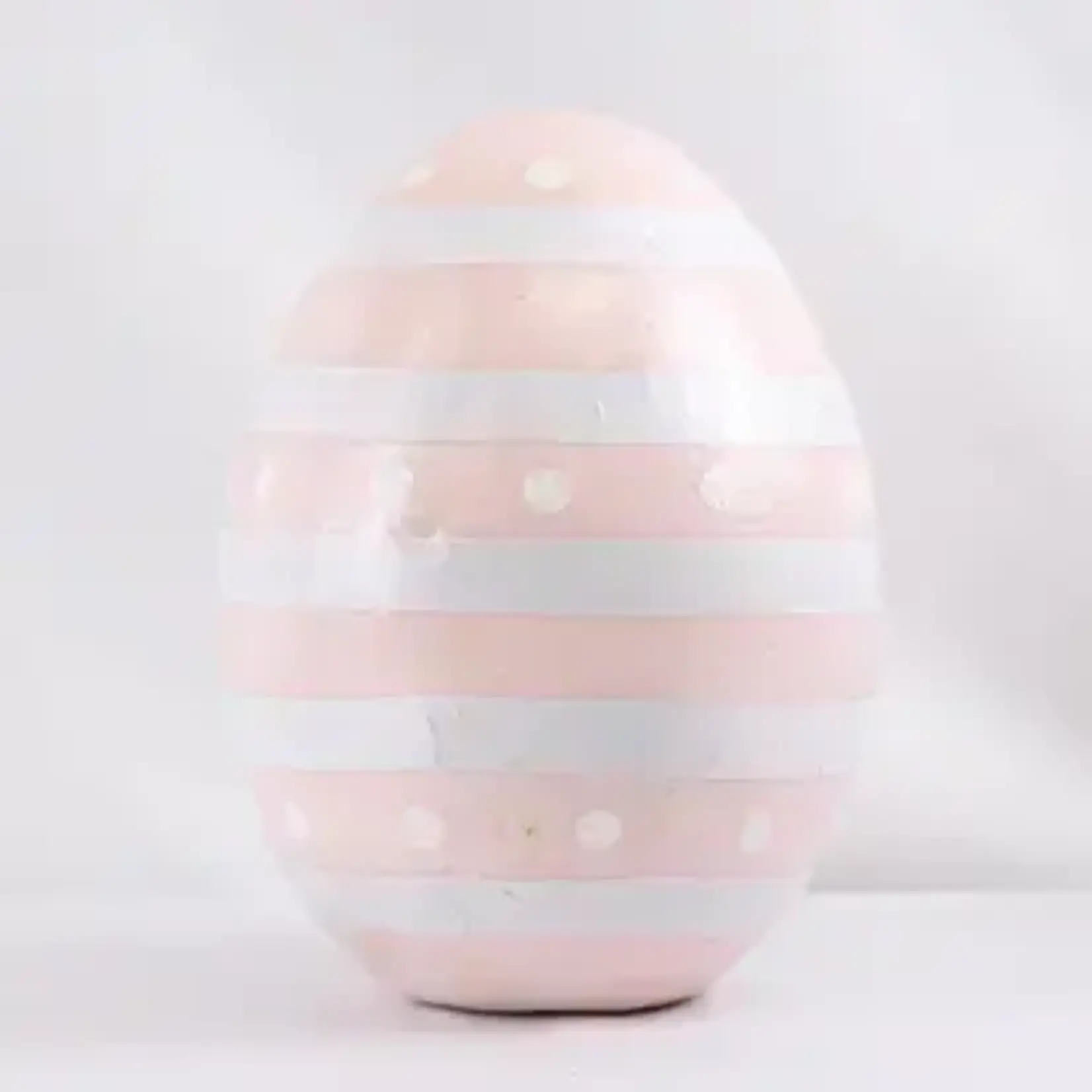 The Royal Standard Kentmere Egg Decor Light Pink/White 10"