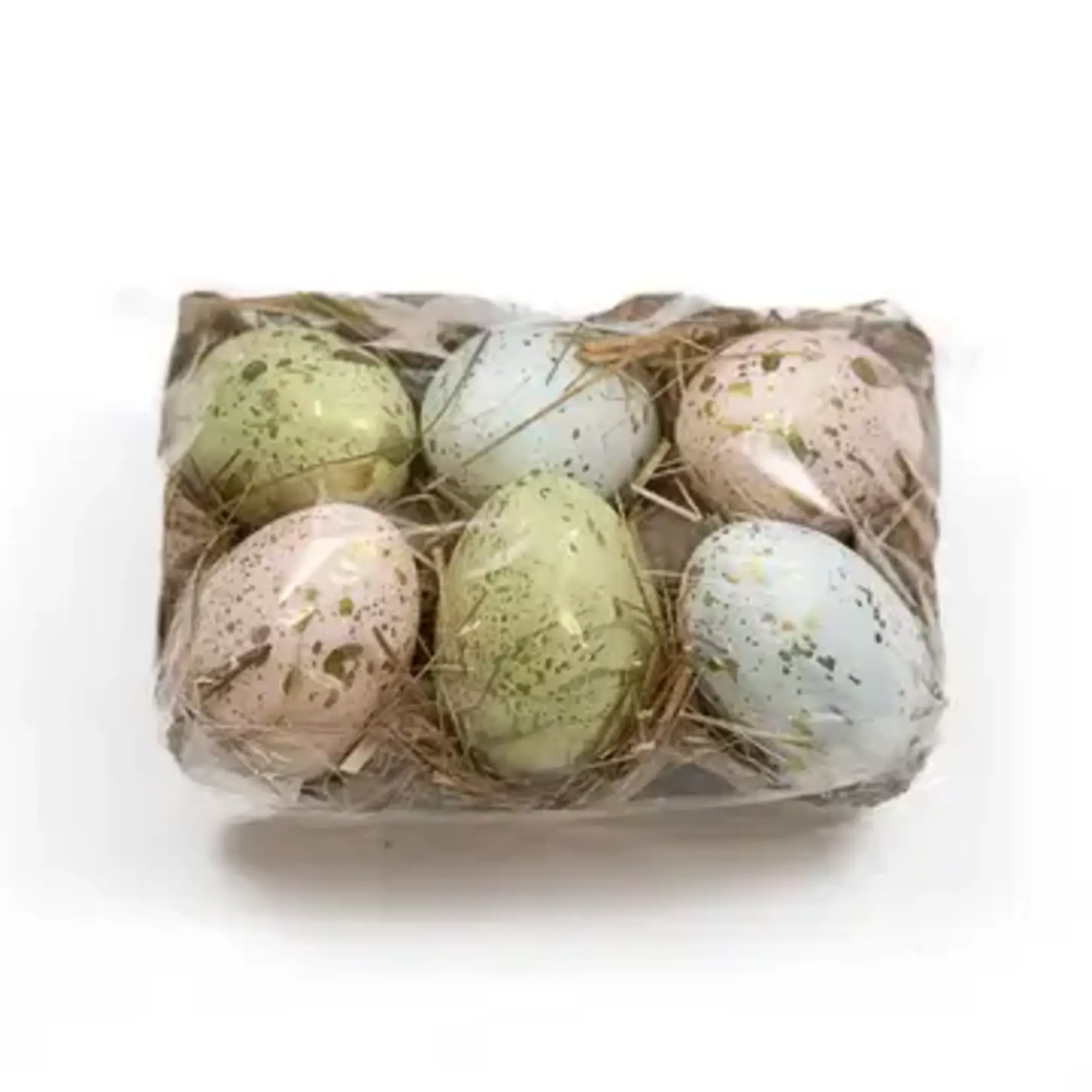 The Royal Standard Richmond Eggs Pink/Blue/Green 2.5" Set of 6